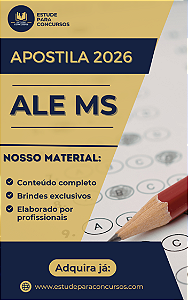 Apostila ALE MS 2026 Analista Legislativo Assistente Social