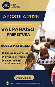 Apostila PREFEITURA DE VALPARAÍSO DE GOIÁS 2026 Professor Geografia