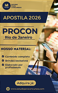 Apostila PROCON RJ 2026 Técnico em Informática
