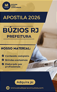 Apostila PREFEITURA DE BÚZIOS RJ 2026 Professor de Matemática