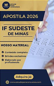 Apostila IF SUDESTE MG 2026 Professor Educação Física