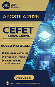 Apostila CEFET MG 2026 Assistente em Administração