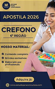 Apostila CREFONO 6 2026 Assistente Administrativo