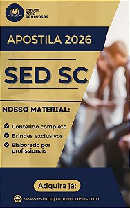 Apostila SED SC 2026 Consultor Educacional