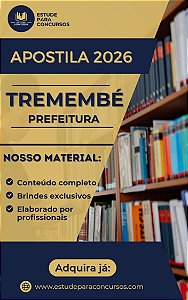 Apostila PREFEITURA DE TREMEMBÉ SP 2026 Técnico de Enfermagem