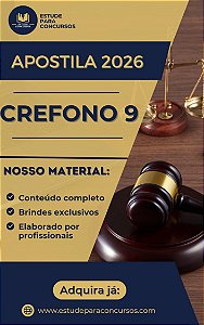 Apostila CREFONO 9 2026 Fonoaudiólogo Fiscal