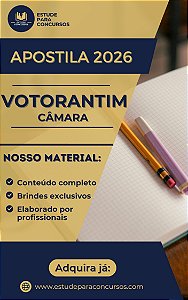 Apostila CÂMARA DE VOTORANTIM SP 2026 Contador