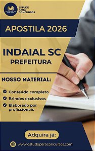 Apostila PREFEITURA DE INDAIAL SC 2026 Enfermeiro