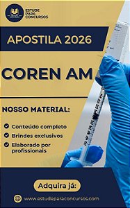 Apostila COREN AM 2026 Enfermeiro Fiscal