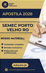 Apostila SEMEC PORTO VELHO RO 2026 Assistente de Arrecadação