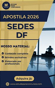 Apostila SEDES DF 2026 Comunicação Social