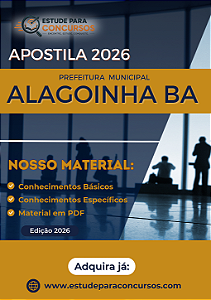 Apostila PREFEITURA DE ALAGOINHA BA 2026 Fiscal de Tributos