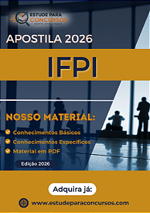 Apostila IFPI 2026 Técnico de Laboratório - Biologia