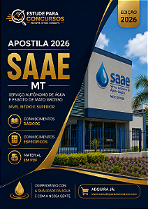 Apostila SAAE MT 2026 Fiscal de Leitura e Saneamento