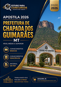 Apostila PREFEITURA CHAPADA DOS GUIMARÃES MT 2026 Fiscal de Postura