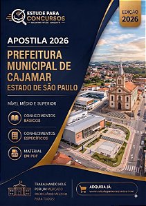 Apostila PREFEITURA DE CAJAMAR SP Professor de Geografia