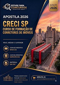 Apostila CRECI SP 2026 Técnico Especializado - Audiovisual - Design