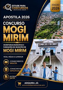 Apostila PREFEITURA DE MOGI MIRIM SP 2026 Veterinário