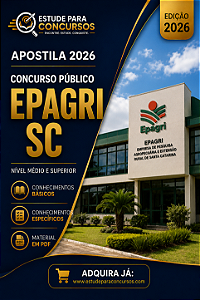 Apostila EPAGRI SC 2026 Pesquisador - Código 704