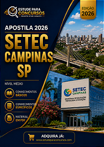 Apostila SETEC CAMPINAS SP 2026 Agente de Suporte Técnico
