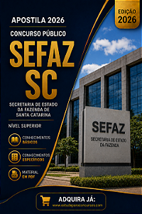 Apostila SEFAZ SC 2026 Auditor Ciências Contábeis