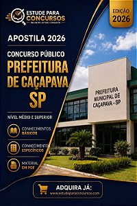Apostila PREFEITURA DE CAÇAPAVA SP 2026 Professor II - Educação Física