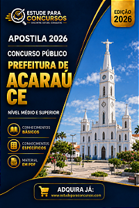 Apostila PREFEITURA DE ARACAÚ CE 2026 Técnico em Saúde Bucal