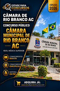 Apostila CÂMARA DE RIO BRANCO AC 2026 Analista Legislativo - Logística