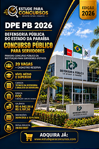 Apostila DPE PB 2026 Analista da Defensoria - Suporte e Infraestruturas de Redes