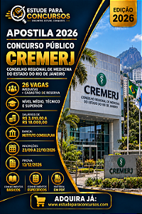 Apostila CREMERJ 2026 Analista de Comunicação Audiovisual