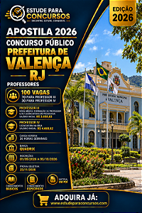 Apostila PREFEITURA DE VALENÇA RJ 2026 Professor Arte