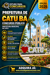 Apostila PREFEITURA DE CATU BA 2026 Professor Ensino Fundamental Séries Iniciais