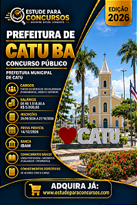 Apostila PREFEITURA DE CATU BA 2026 Biomédico