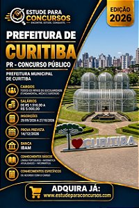 Apostila PREFEITURA DE CURITIBA PR 2026 Analista de Finanças