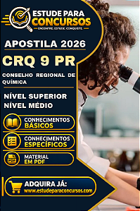 Apostila CRQ 9 PR 2026 Agente Fiscal