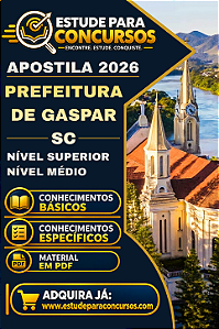Apostila PREFEITURA DE GASPAR SC 2026 Assistente Educacional