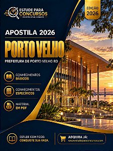 Apostila PREFEITURA DE PORTO VELHO RO 2026 Administrador Hospitalar