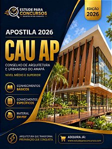 Apostila CAU AP 2026 Auxiliar de Fiscalização