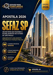 Apostila SEFAZ SP 2026 Analista em Planejamento, Orçamento e Finanças Públicas