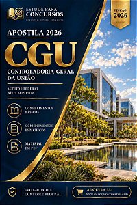Apostila CGU 2026 Auditor Federal de Finanças e Controle - Tecnologia da Informação - Infraestrutura de TI