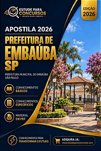 Apostila PREFEITURA DE EMBAÚBA SP 2026 Assistente Social do CRAS