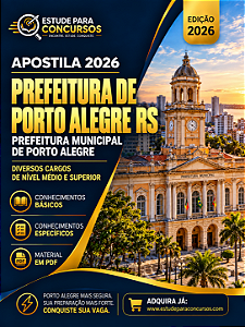 Apostila PREFEITURA DE PORTO ALEGRE 2026 Professor - Língua Portuguesa