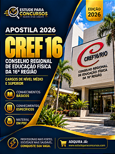 Apostila CREF 16 2026 Agente de Licitações e Contratos