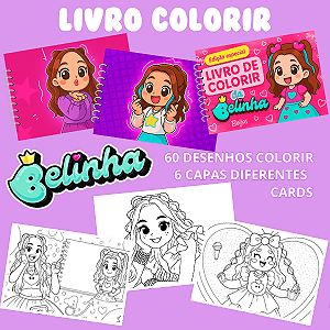 LIVRO COLORIR BELINHA – Arquivo em PDF para Impressão