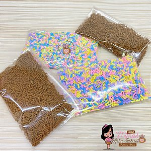 Granulados Fake em Biscuit (25 Gramas Pct)