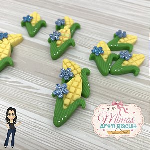 Aplique Milho Verde Em Biscuit