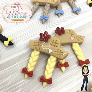 Aplique Chapéu De Caipira Com Trança Em Biscuit