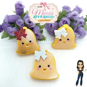 Mini Aplique Sino De Natal Em Biscuit