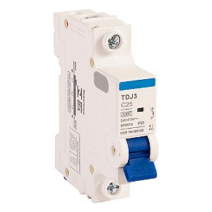 Disjuntor Monopolar 6A Curva C Lukma C6 Mini DIN 5kA MDW