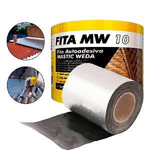 Fita Multiuso Asfáltica Auto Adesiva 10cmx10m